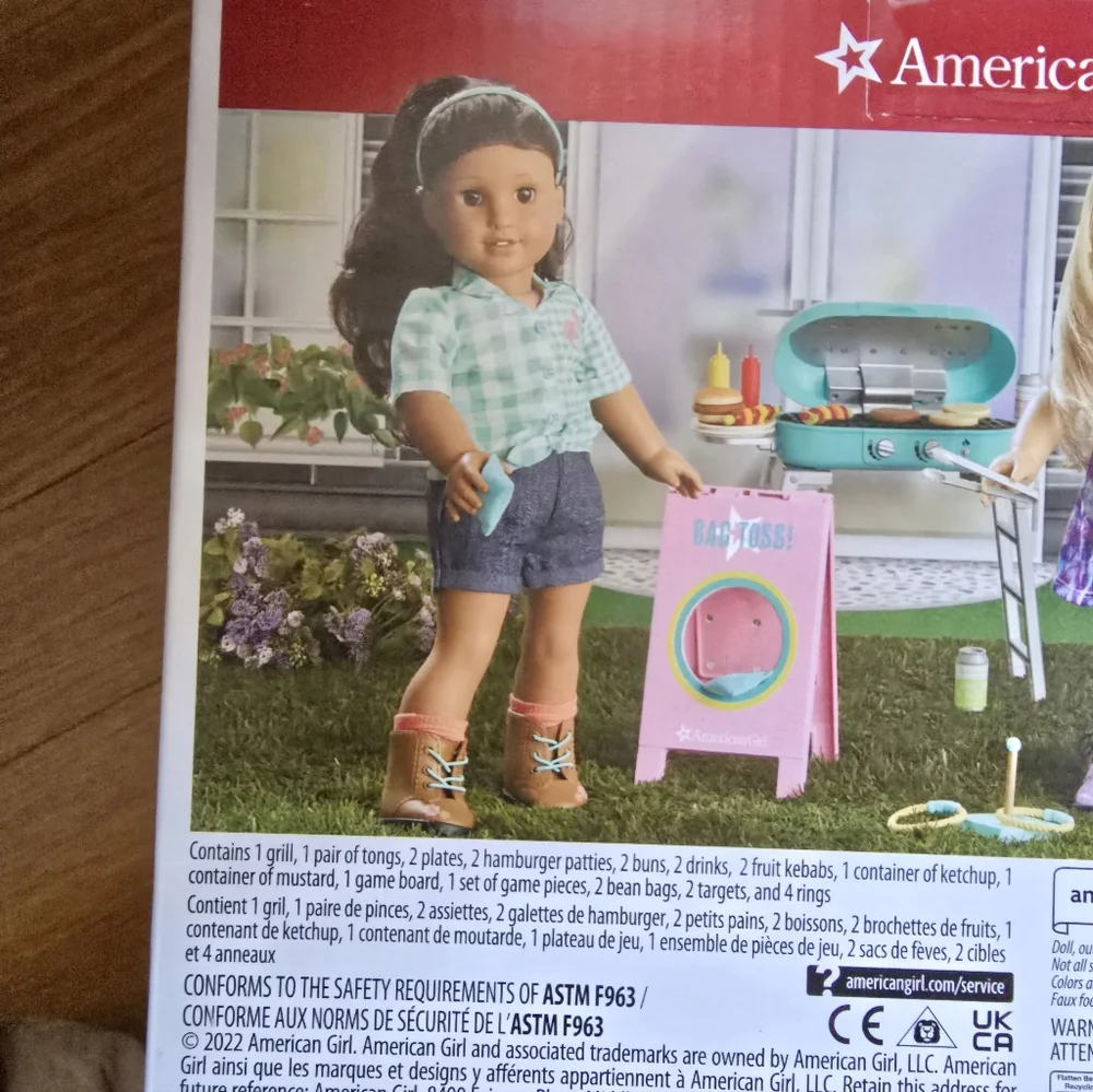 American Girl Grill And Games Set NIB